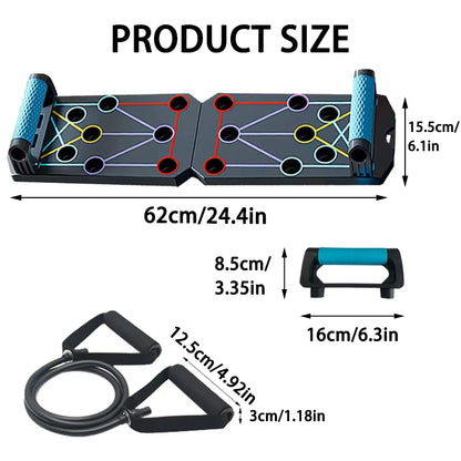 pushZone™ | 9-in-1 Ultimate Push Up Board 